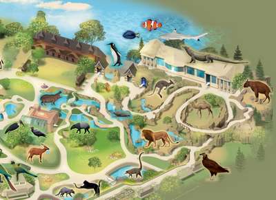 Зоопарк игровой парк Аурач