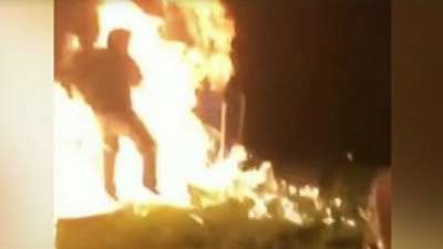 Американец случайно поджег свой дом во время охоты на белок