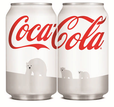 Coca-Cola изменит дизайн жестяных банок, чтобы помочь белым медведям