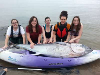 Туристки нашли гoлyбого тунца стоимостью 1,7 миллиона долларов