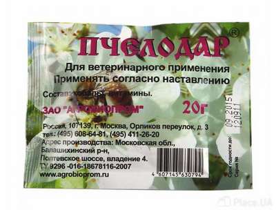 Пчелодар от Агробиопром: Инструкция по применению