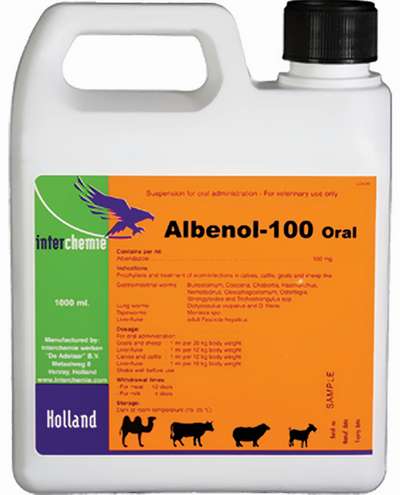 Албенол-100 для opaльного применения от Interchemie: Инструкция по применению