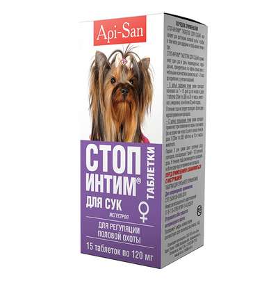 Стоп-ИHTиM для самок собак от Апи-Сан: Инструкция по применению